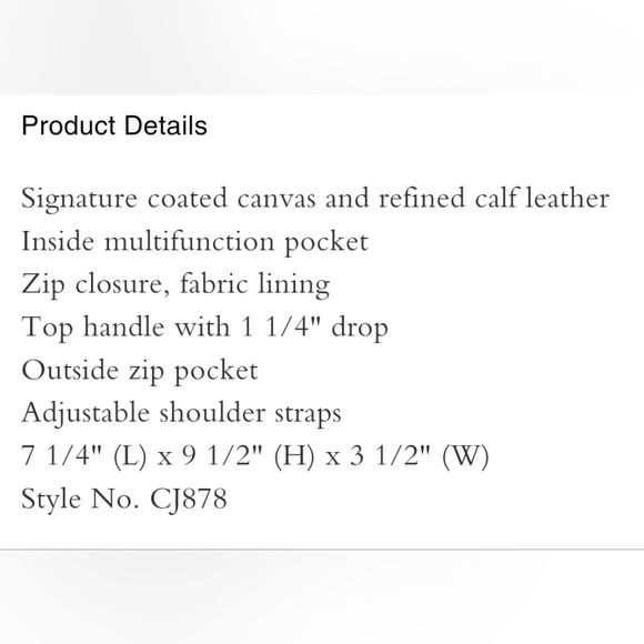 Coach Small Backpack  In Rainbow Signature Canvas - Picture 5 of 15